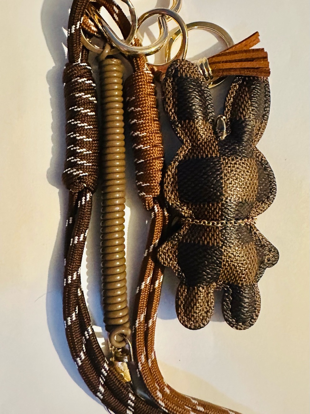 Brown Bunny BagCharm/Keychain with Tassel - Picture 3 of 3